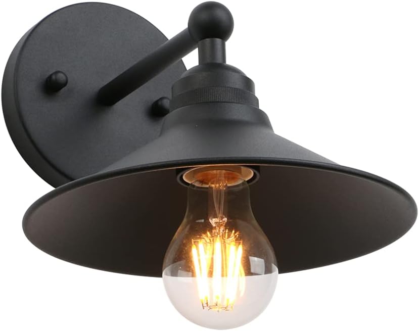3 Pack Black Metal Wall Fixture Lighting Lamp F16490