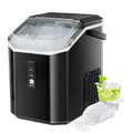 Nugget Ice Maker Countertop with Soft Chewable Pellet Ice, 34lbs/24H, Self-Cleaning, Black M490332
