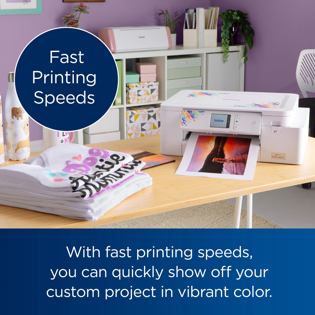 Sublimation Printer and 4-Color Sublimation Ink Cartridge Set B7512