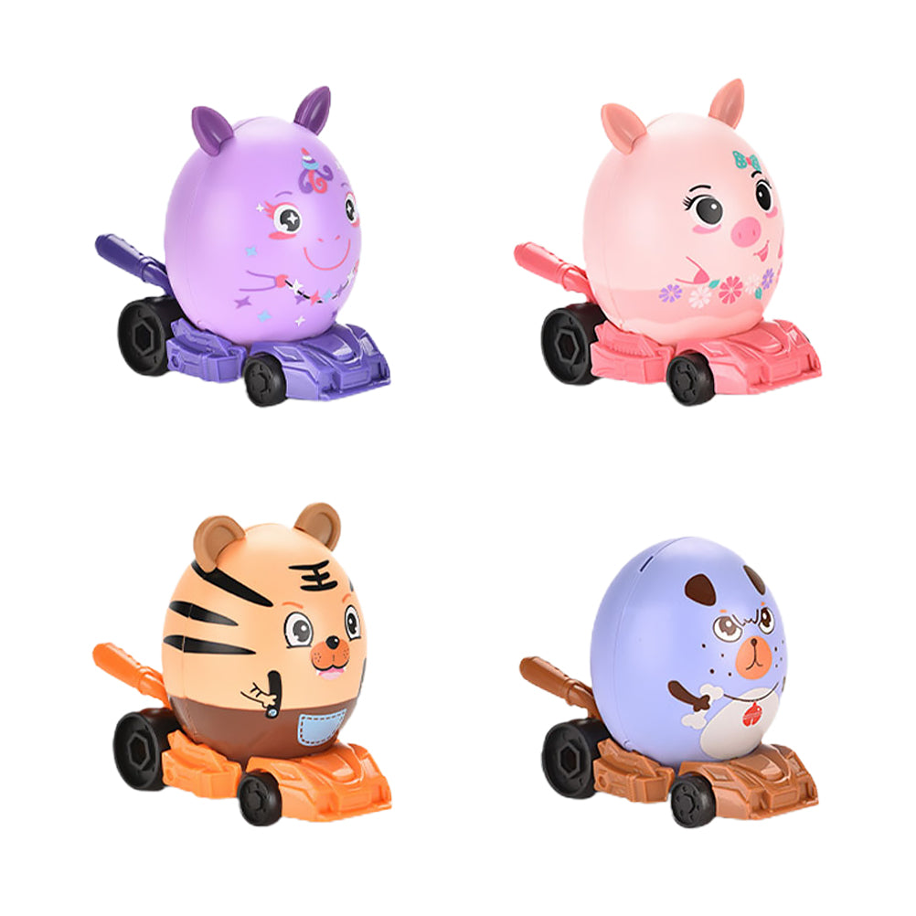 4pcs DIY Assembled Toys Car Toys Blind Box Toys Surprise Egg U3181