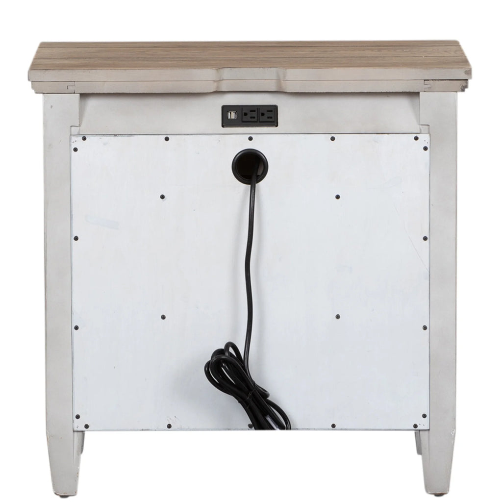 1 Drawer Night Stand with Charging Station V630152
