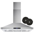 380 CFM Convertible Wall Mount Range Hood with Carbon Filter Kit H152467