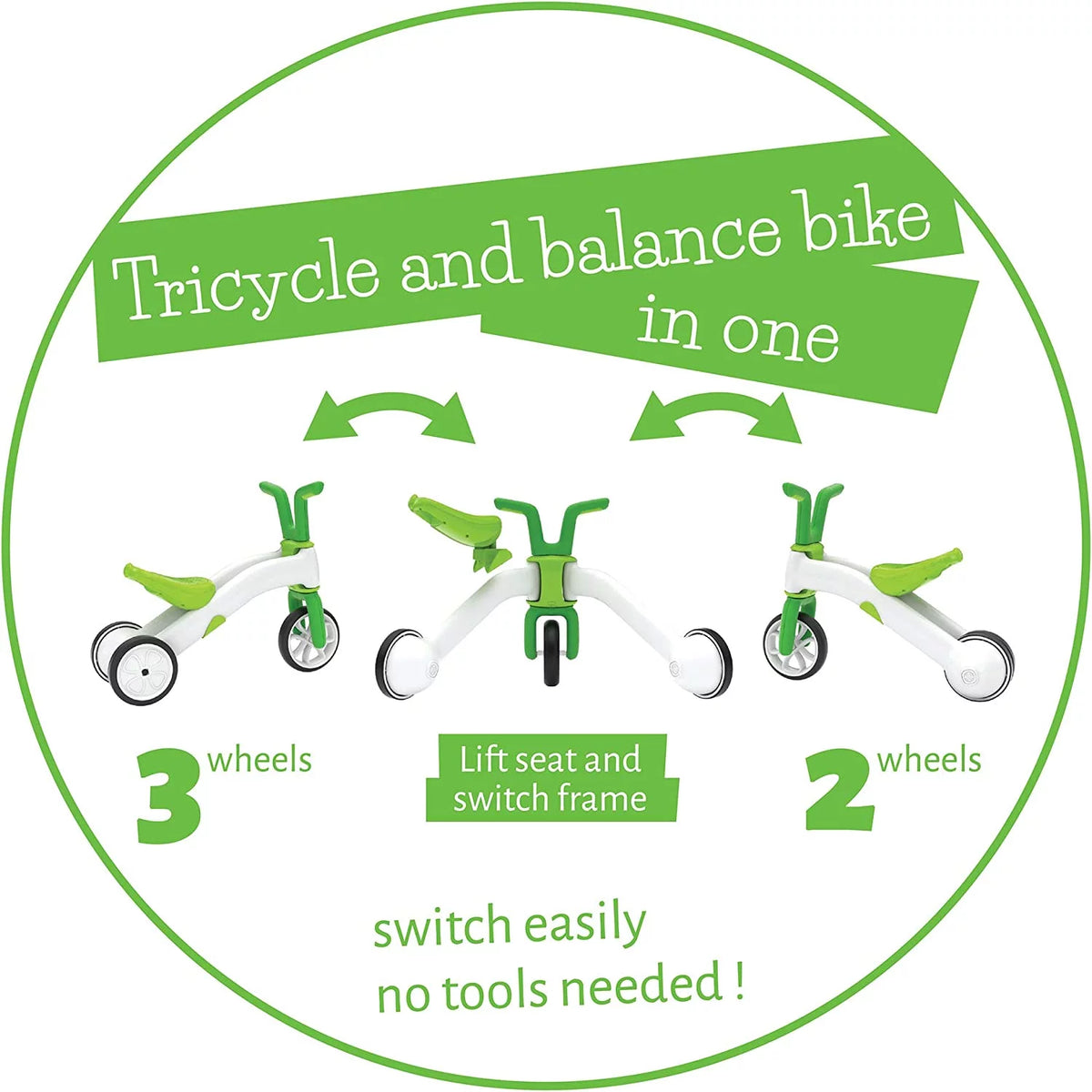2-in-1 Balance Bike and Tricycle O503