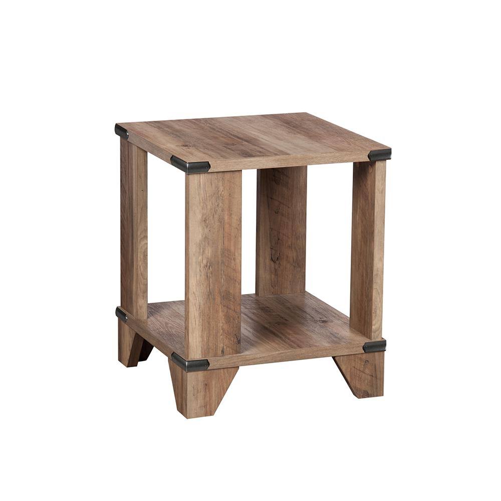 Rustic Oak End Table (Set of 2) E50373