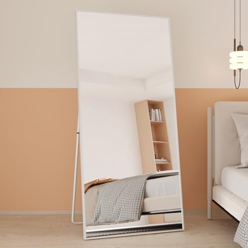 Arched Full Length Tempered Mirror with Aluminum Alloy Frame D48593