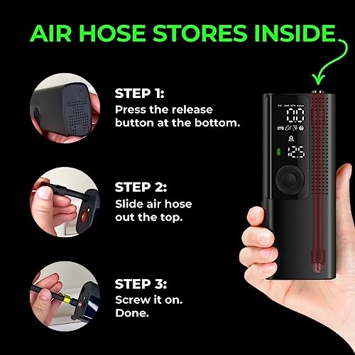 Tire Inflator Portable Air Compressor with Tire Pressure Gauge S4182