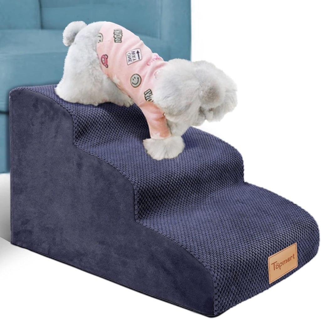 Blue 3 Tiers Foam Dog Steps G96311