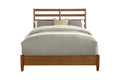 Queen Bed with Slat Back Headboard C523