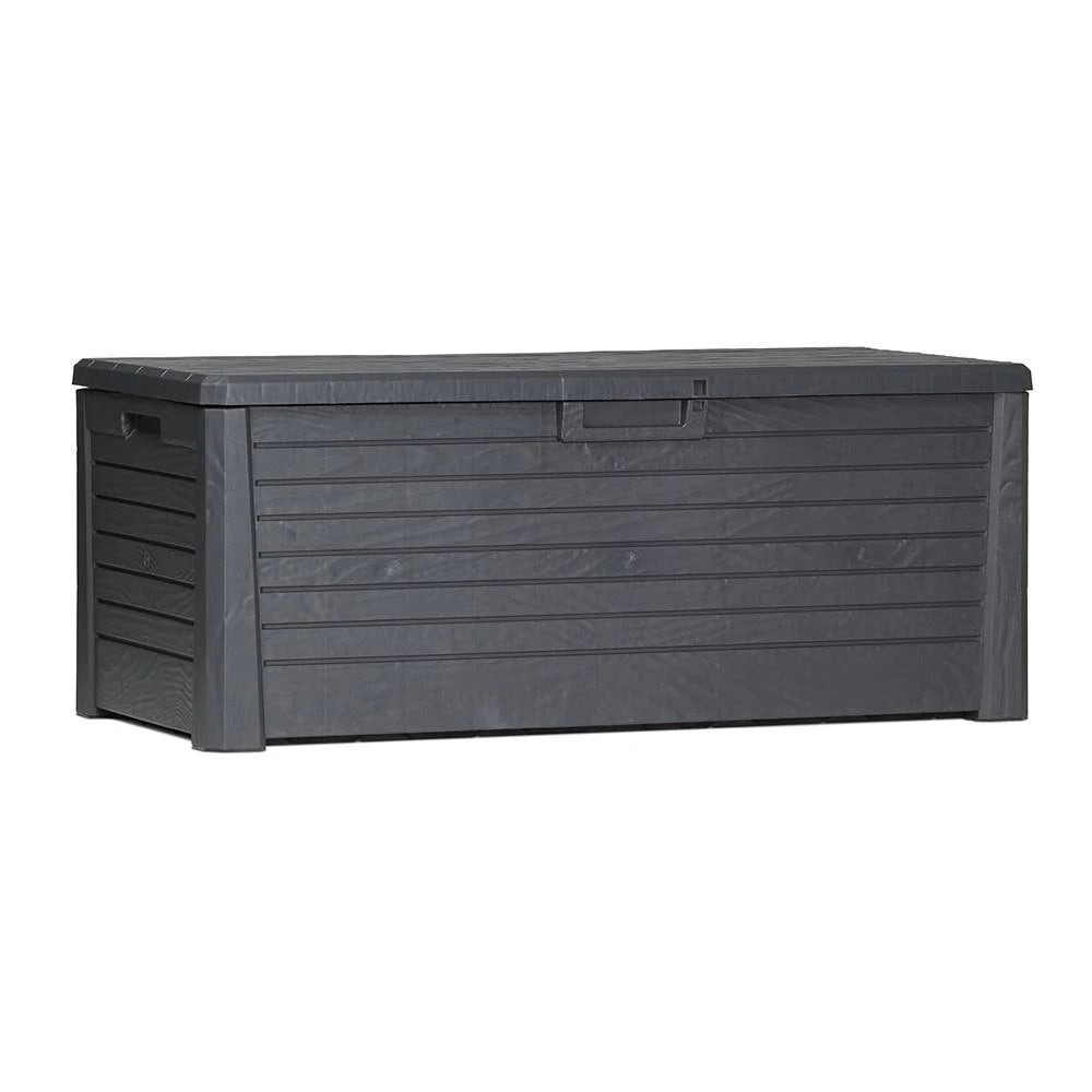 Waterproof 145Gal Deck Patio Storage Box Bench P53164