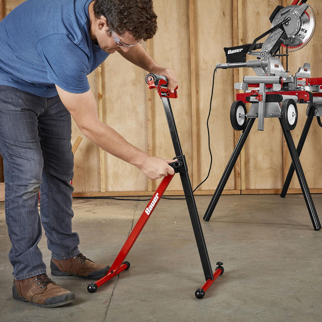 250 lb. Capacity Adjustable Roller Stand with Edge Guide W35669