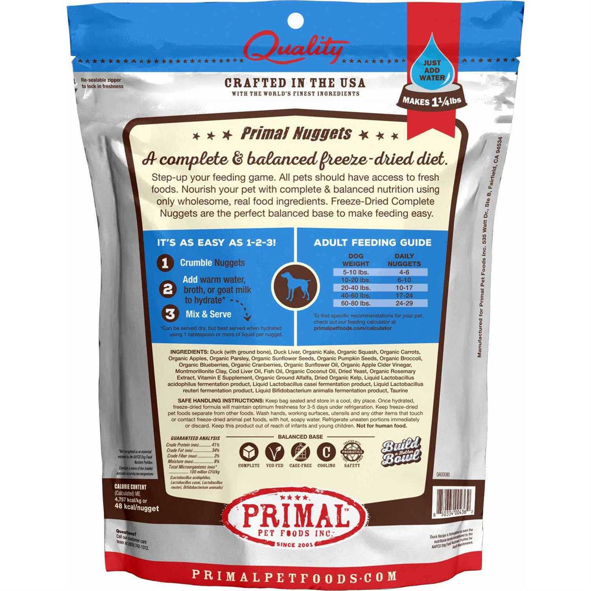 Freeze Dried Duck Dog E931534