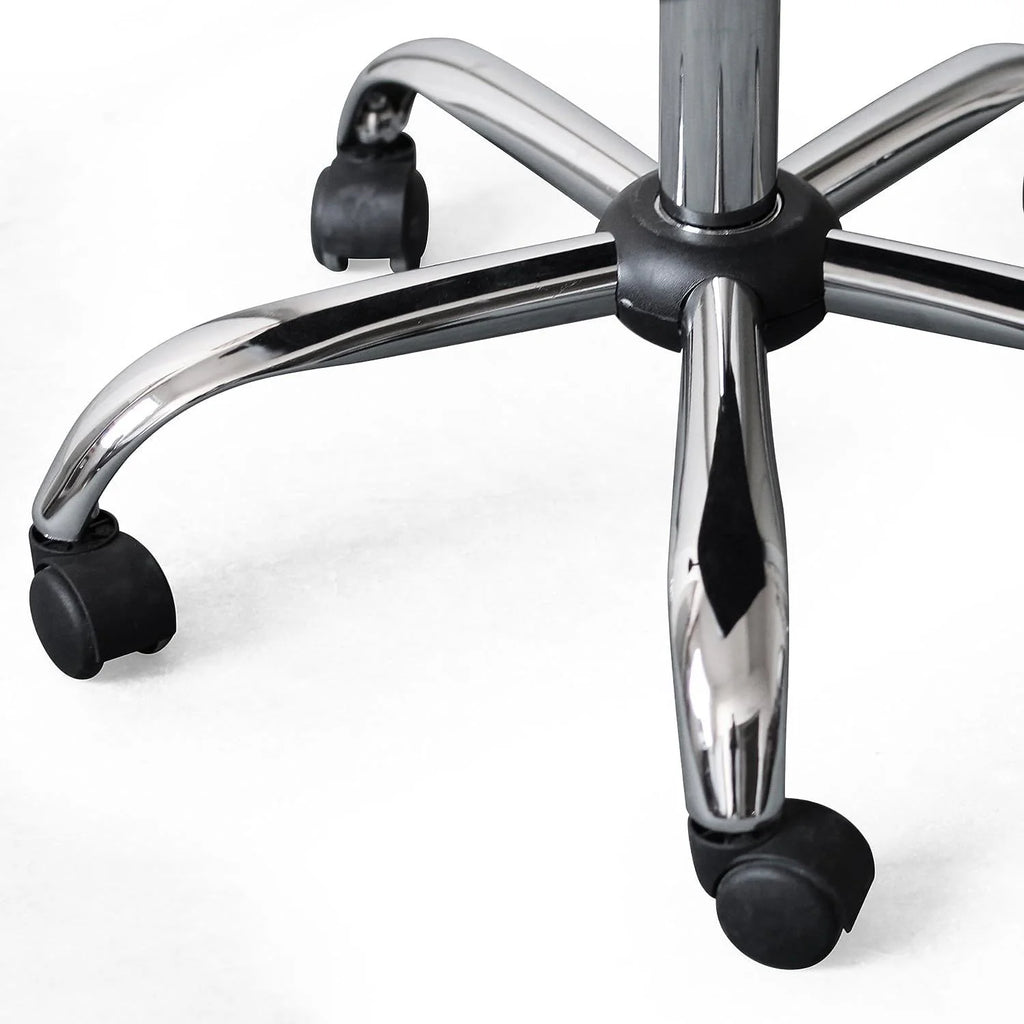White Mid Back Desk Chair N91401