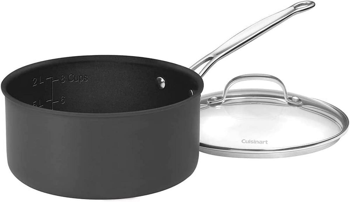 10-Piece Nonstick Hard-Anodized Cookware Set with 12-Piece Knife Set and Knife Sharpener I6152