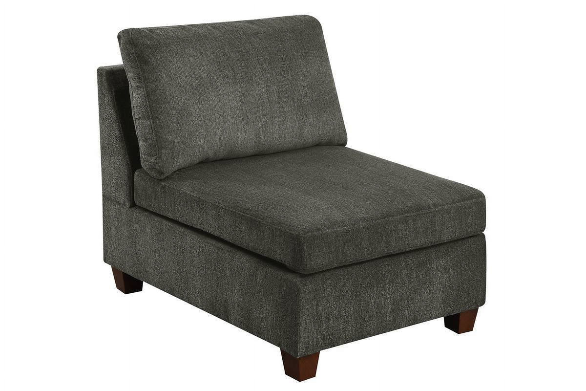 Grey Chenille Modular Sectional 8pc Set O3655