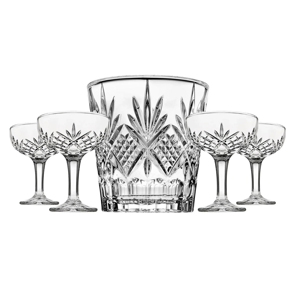 5 Piece Ice Bucket & Champagne Coupe Set S187