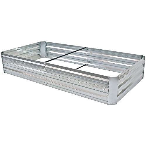 3 x 6 ft Galvanized Steel Rectangular Raised Garden Bed Z712
