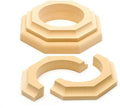 4 in. Dia Paintable MDF Cap and Base Set O8725