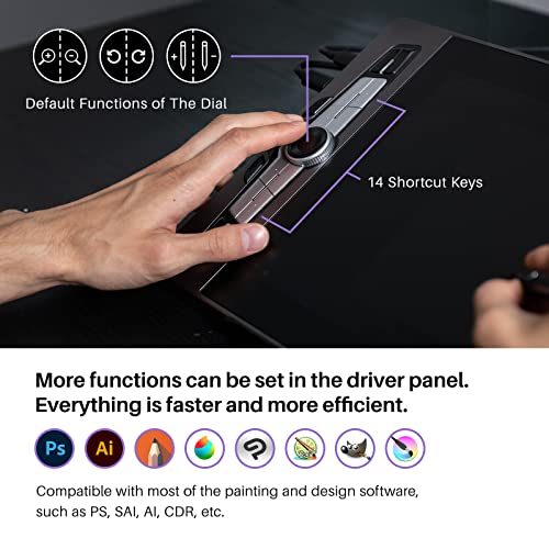 15.6 Inch Graphics Drawing Tablet with Screen Full-Laminated Drawing Pen Display T5700