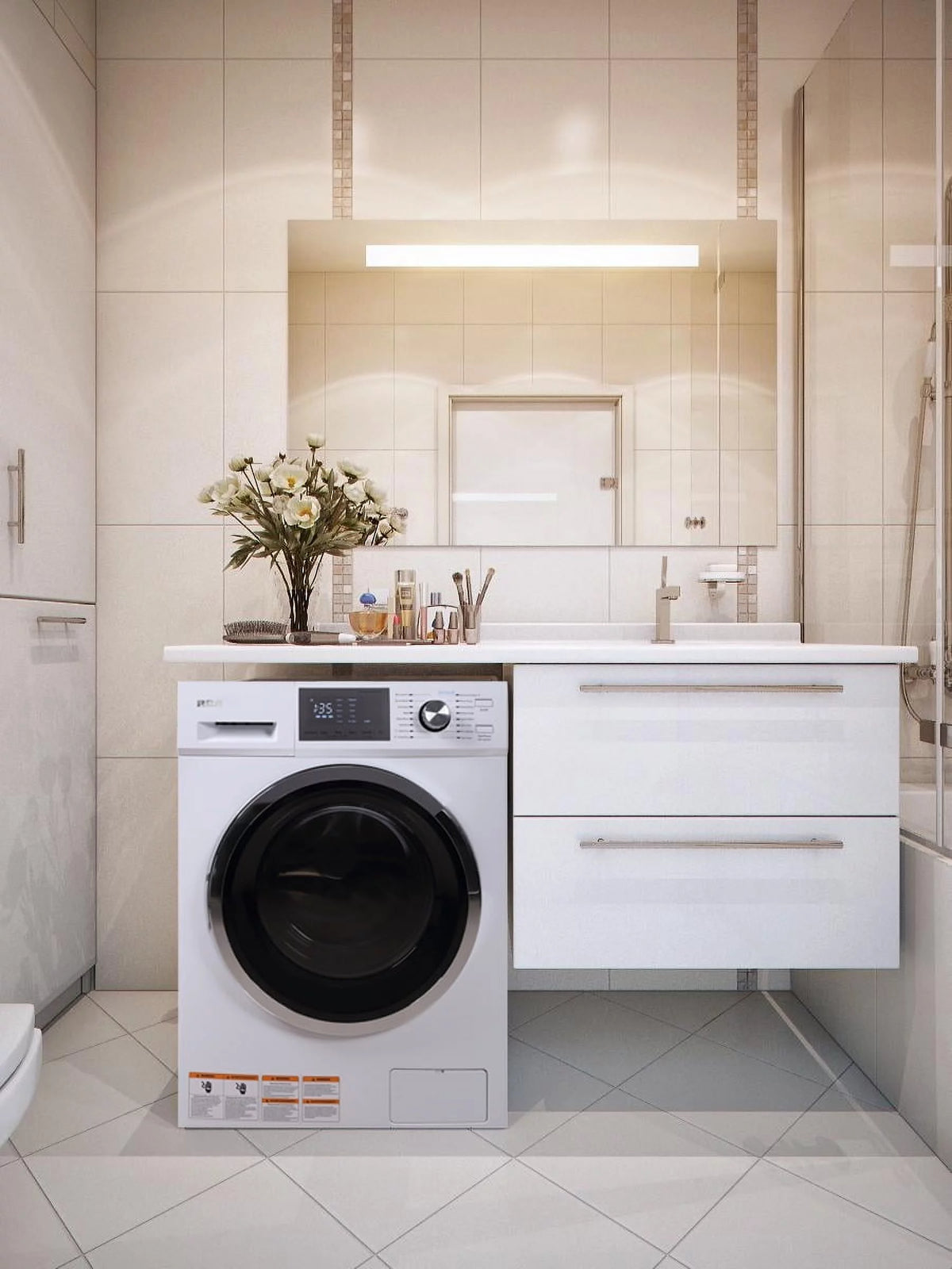 White 2.7 cu ft Front Loading Combo Washer and Dryer C843