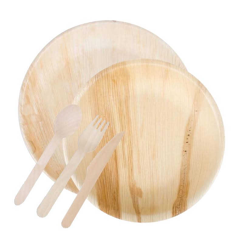 200 Settings Disposable Palm Leaf Wedding Value Set X7787