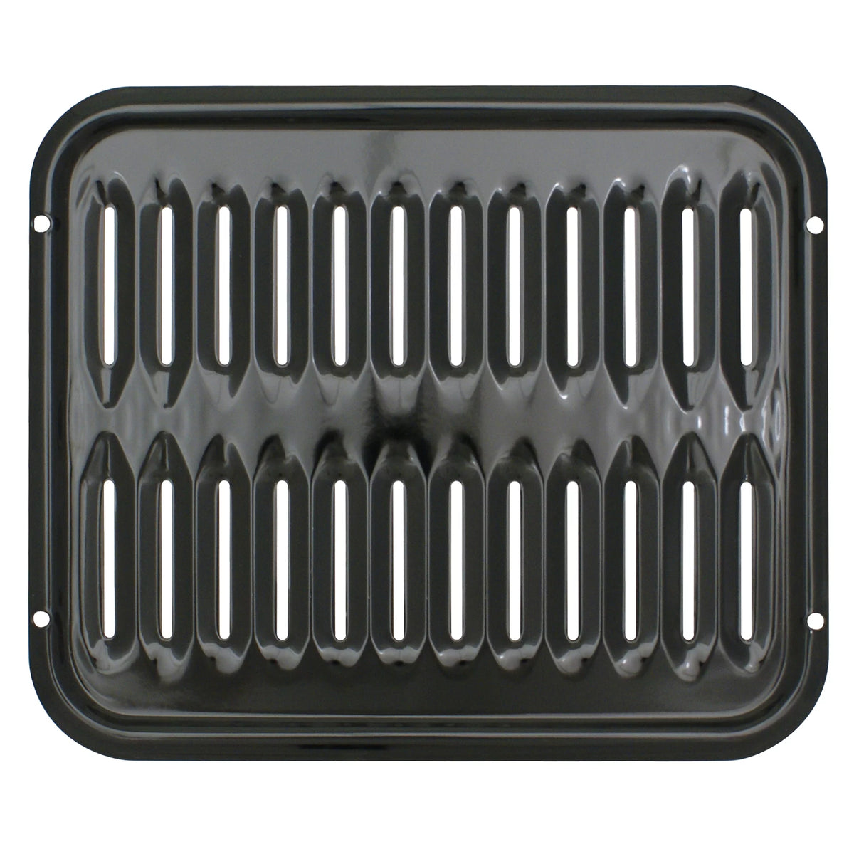 2 Piece Heavy Duty Black Porcelain Air Fry Bake and Broiler Pan Z15687