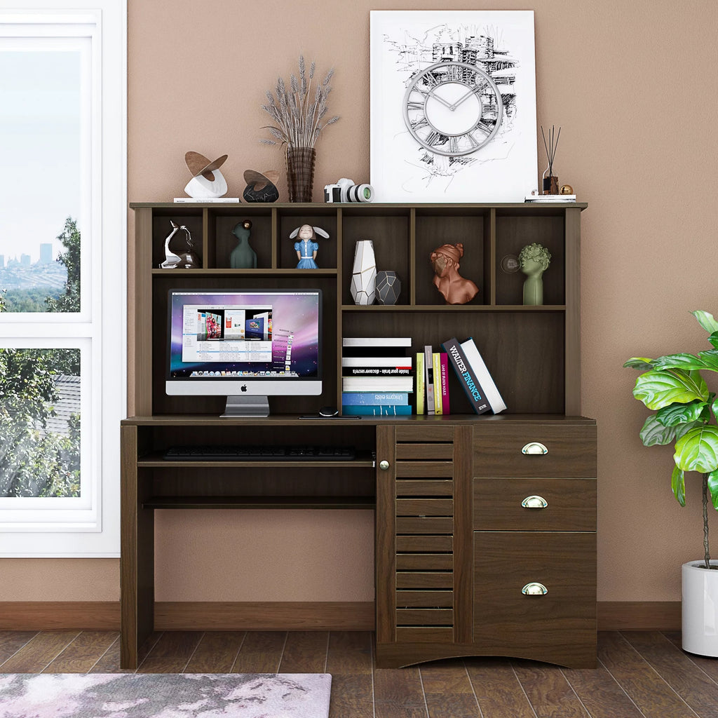 Computer Desk with Hutch N95386