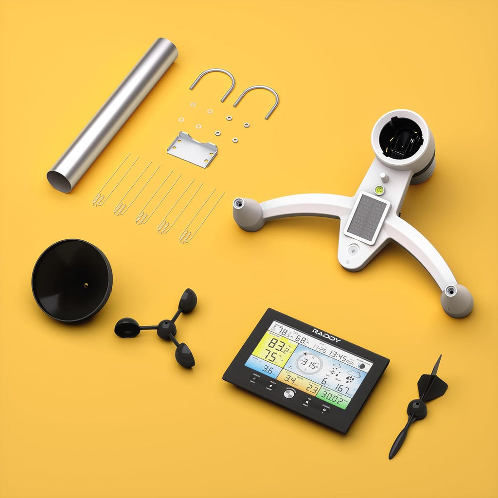 13-in-1 Weather Station with Rain Gauge, Wind Gauge, UV Index K8130