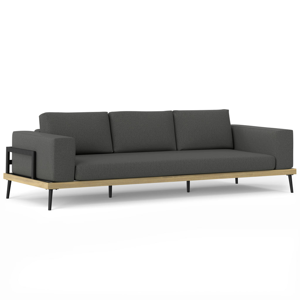 Slate Gray Outdoor 2 Piece Sofa Sectional H892