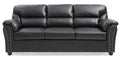 Black Faux Leather Sofa L157346