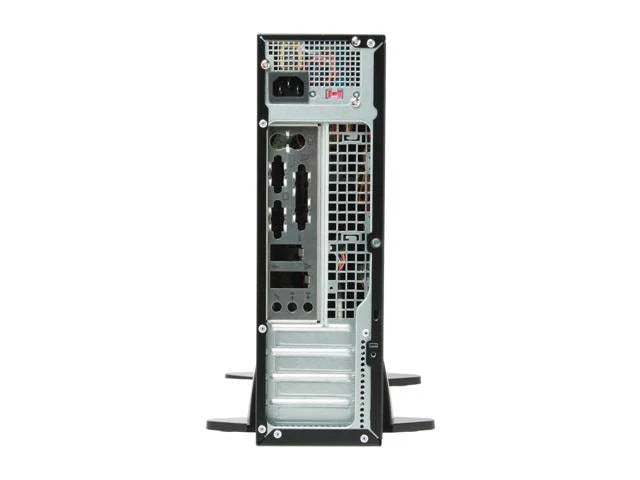 Black-Silver Slim MicroATX Case Q47085
