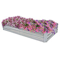 3 x 6 ft Galvanized Steel Rectangular Raised Garden Bed Z712