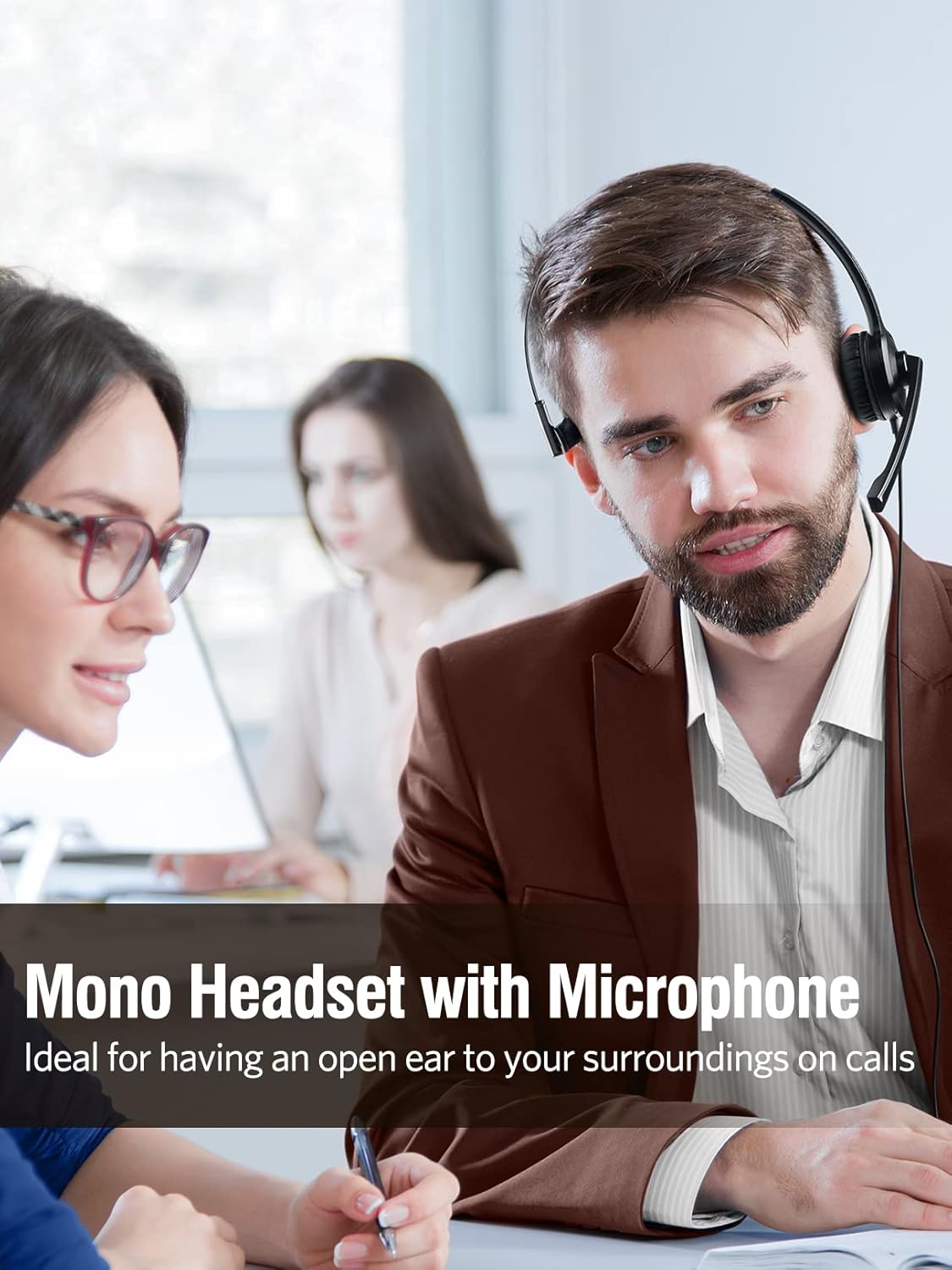 Single-Sided USB Headset with Microphone Noise Cancelling, 2.5mm S7100