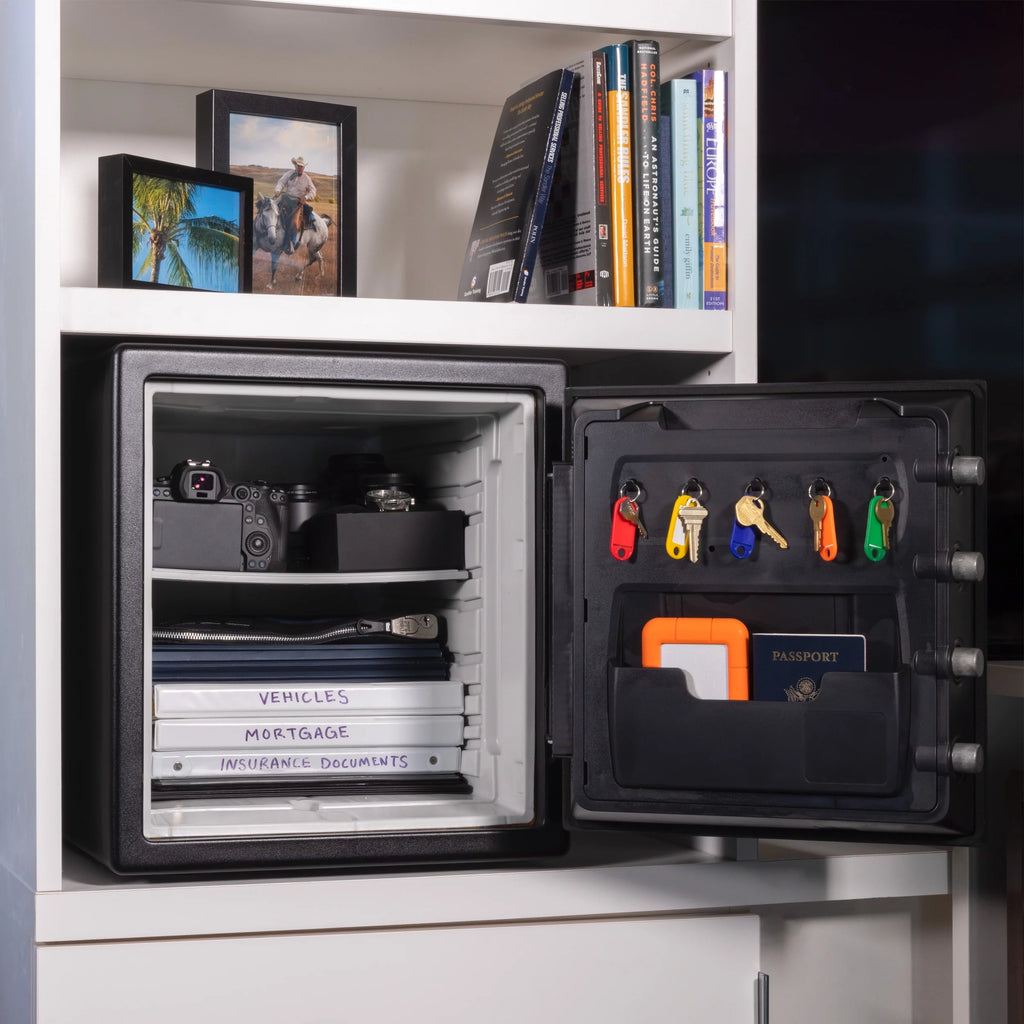 Water and Fire Resistant Safe with Digital Keypad Lock, 1.23 Cu. ft. H19176