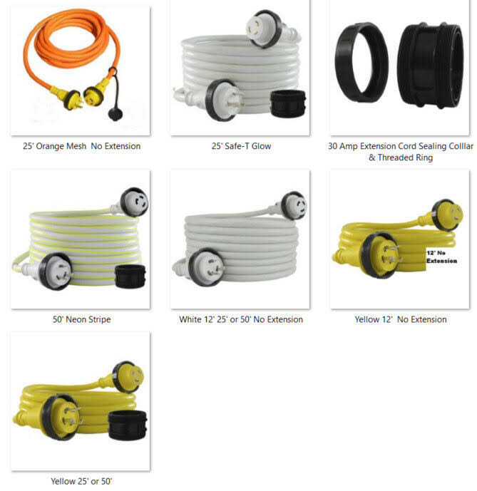 30 Amp Marine Shore Power Cordset with Light Indicator S457