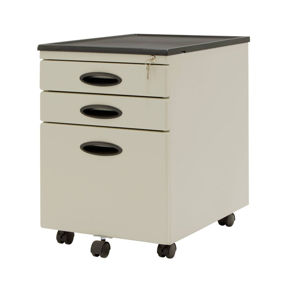 Putty Mobile File Cabinet with Locking Drawers F339401