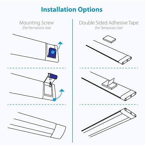 6 inch Warm White Modular LED Under Cabinet Lighting Pro Kit (12 Panels) Q76382