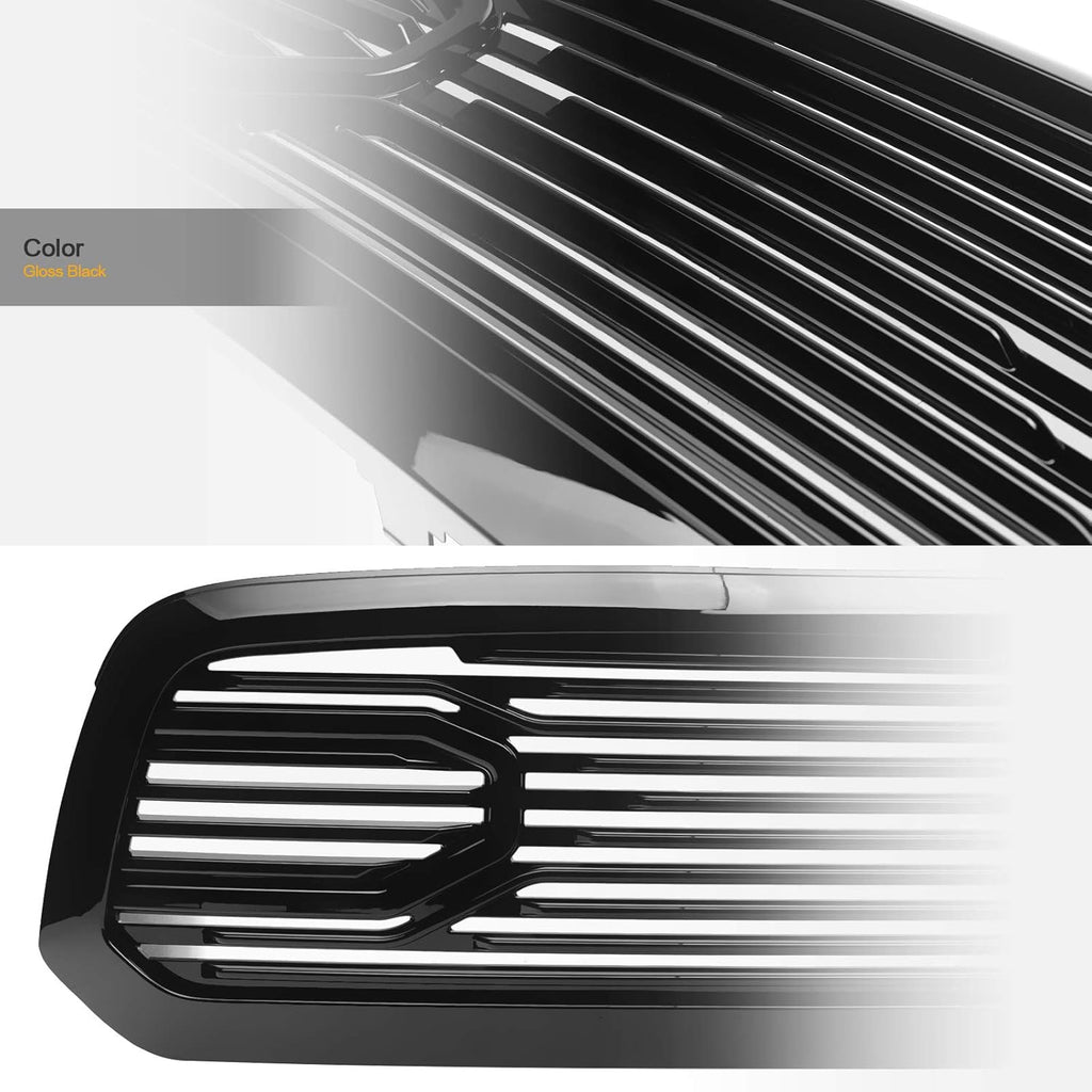 Black Front Hood Bumper Grille for Ram 1500 B889