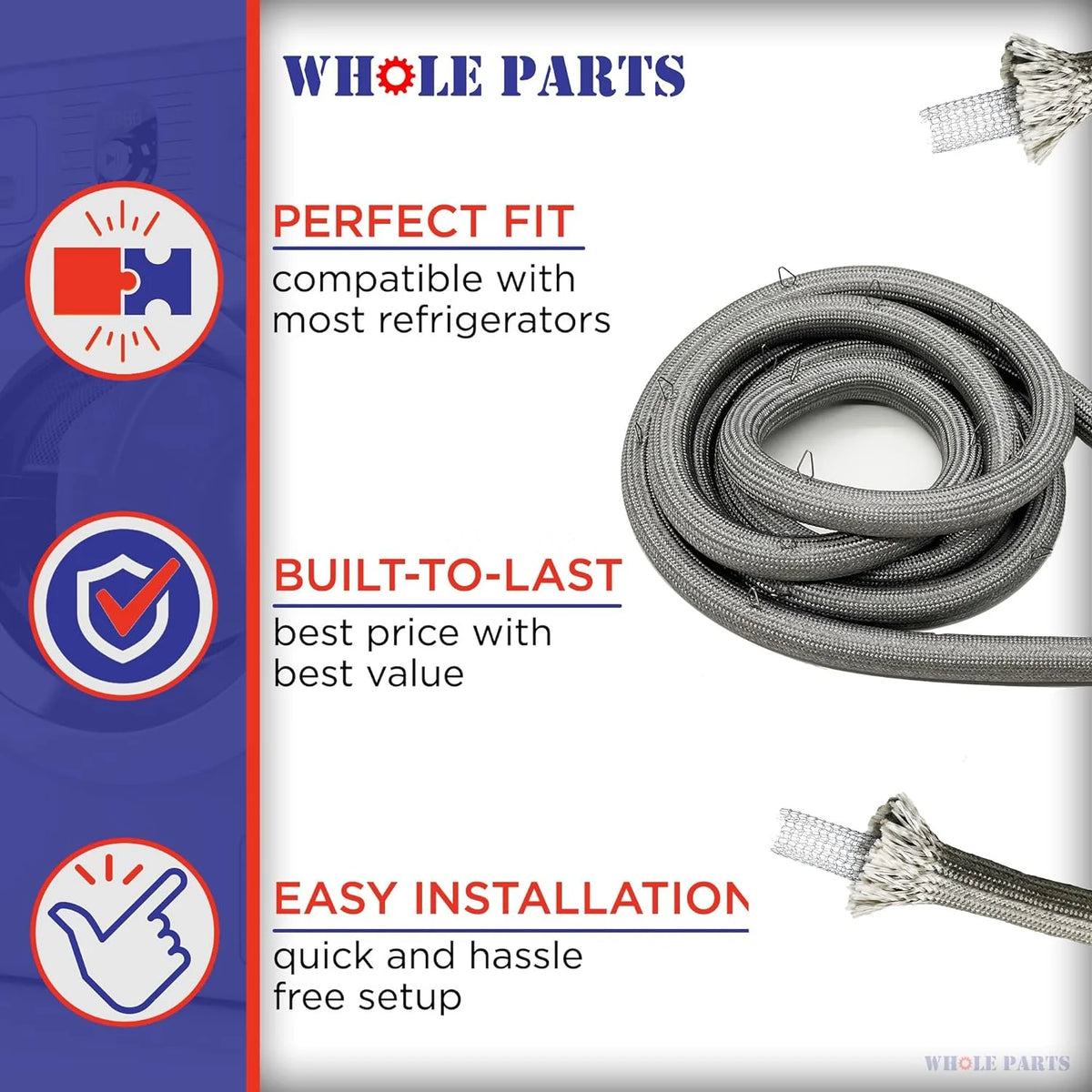 Upper Oven Door Seal Gasket with 20 Mounting Clips J917245