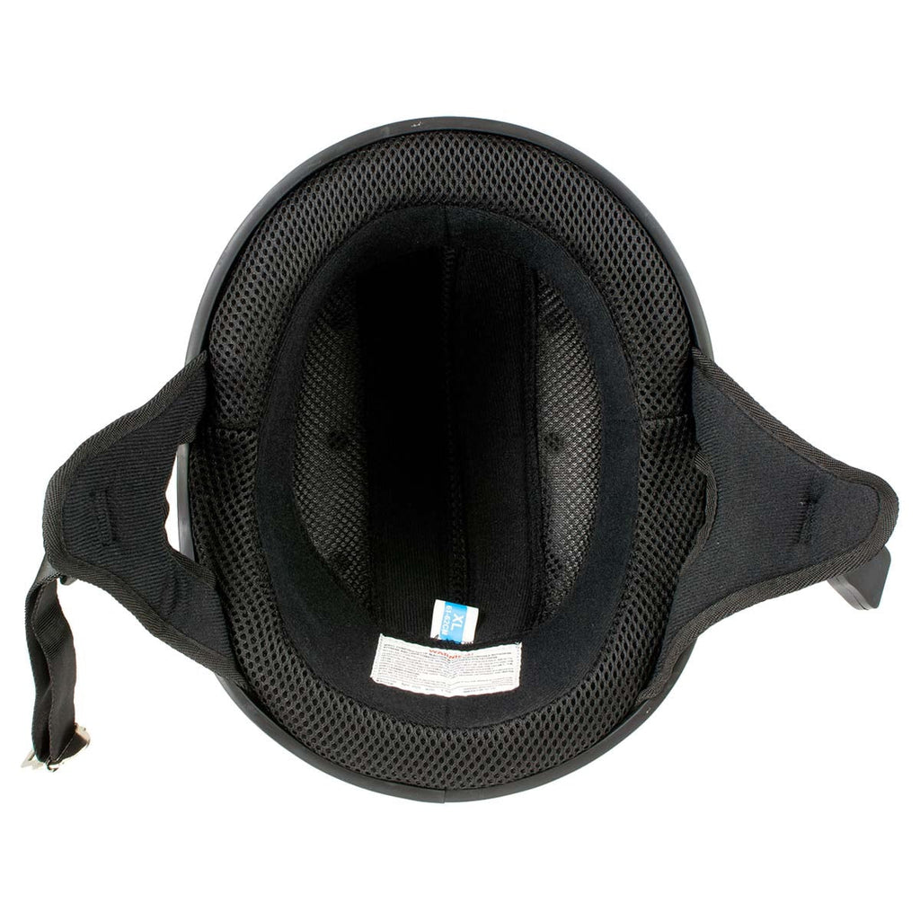 Flat Black Motorcycle DOT Half Helmet P494610
