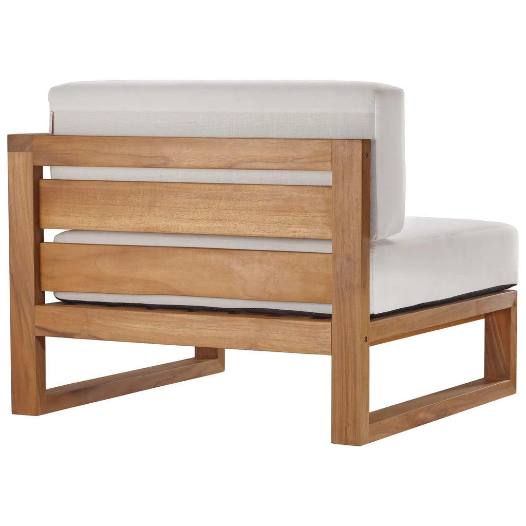 Teak Wood 3-Piece Sectional Sofa Set G429137