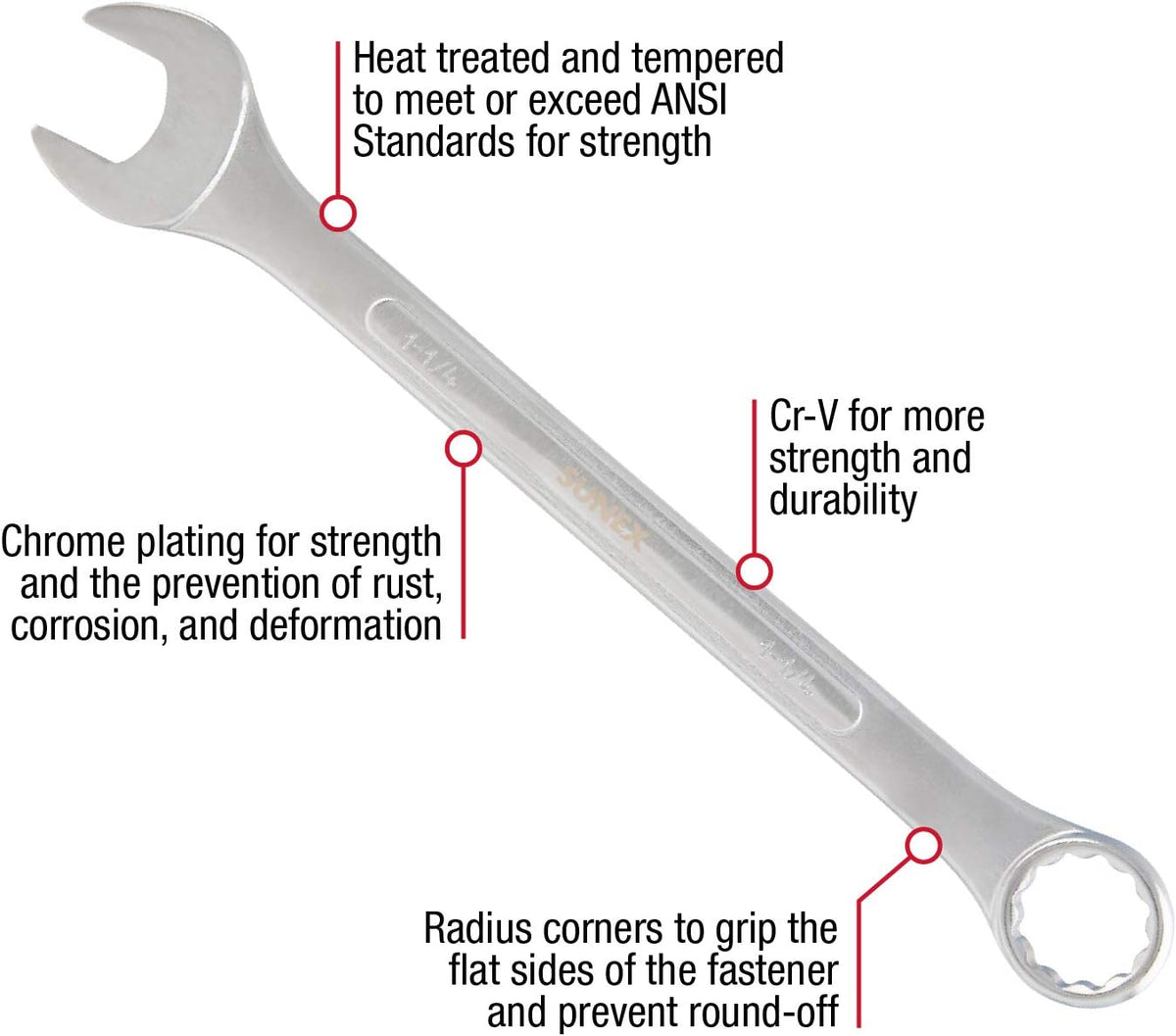 SAE Combination Wrench Set, 14 Piece C3827