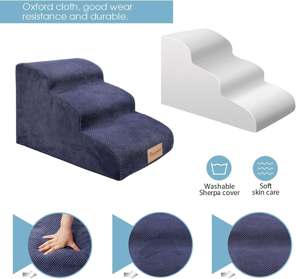 Blue 3 Tiers Foam Dog Steps G96311