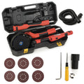6ft 5 Speed Swivel Electric 600W Drywall Sander 6 Pcs Portable Case Z489351