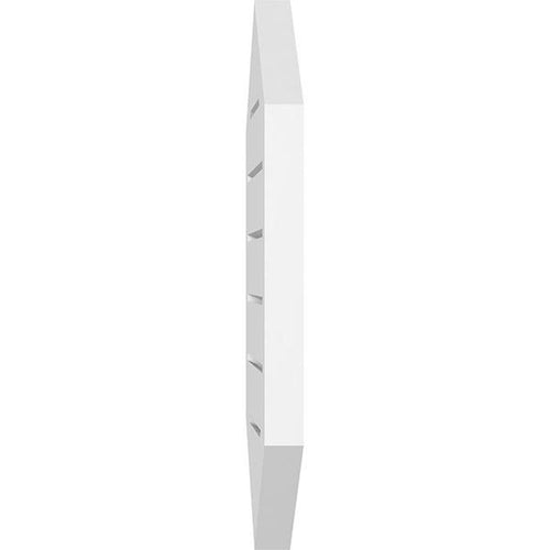 16x22W x 30x22H Vertical Peaked Surface Mount PVC Gable Vent 14/12 Pitch T946166