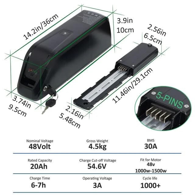48V 10AH Lithium Electric Bike Battery with Charger Z842999