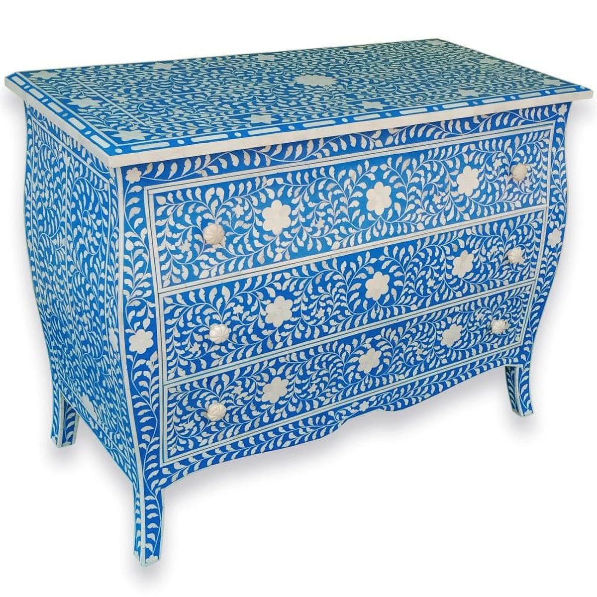 Blue 3 Drawer Dresser Z400
