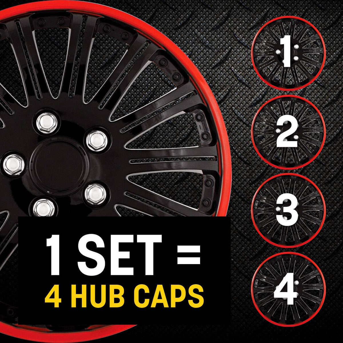 15 Inch Wheel Covers Set of 4 L62852