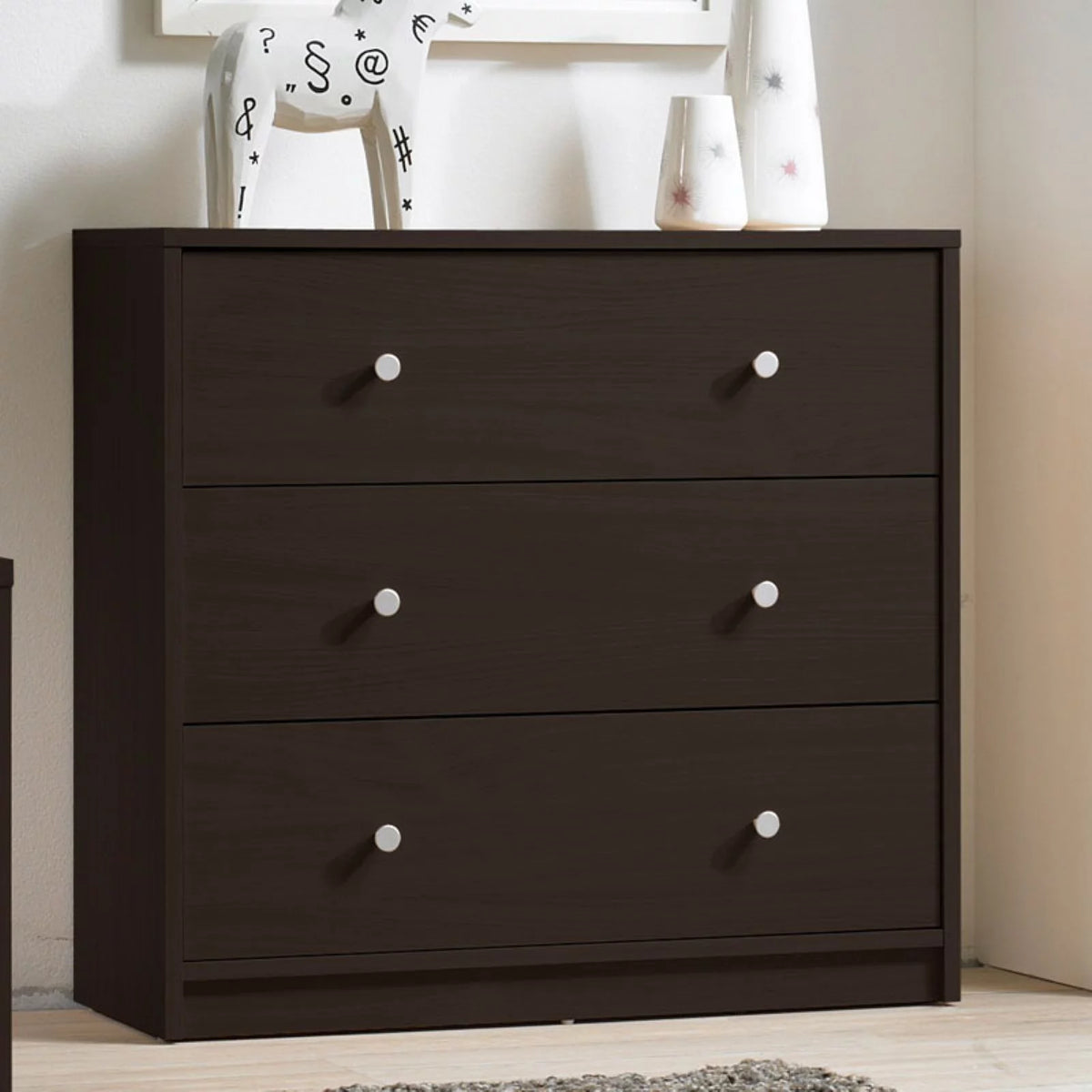 White 3 Drawer Dresser Z314009