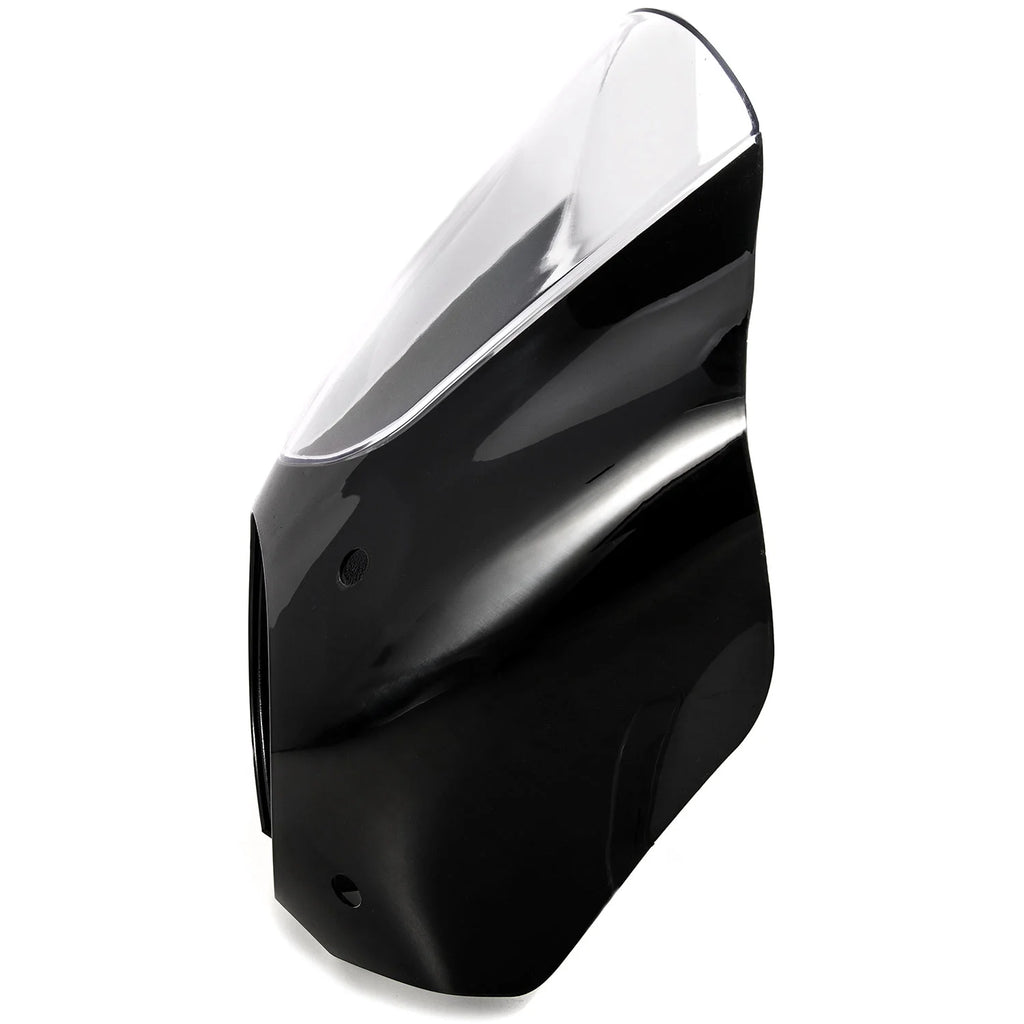 Black & Clear Quarter Fairing Windshield Kit with Fork Mounting Hardware I1320