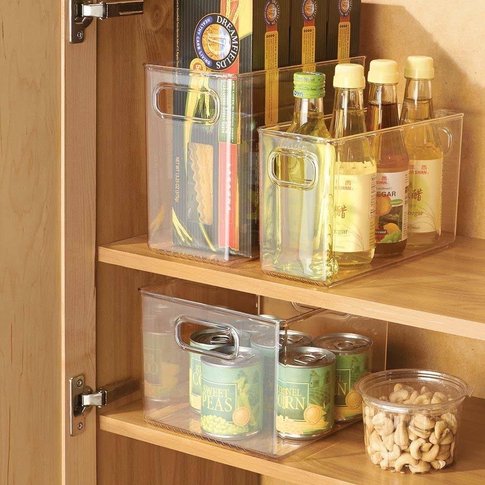 Clear 4 Pack Kitchen Pantry and Cabinet Storage W786
